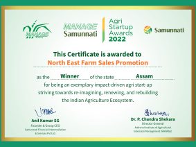North East Farm Sales Promotion wins MANAGE Samunnati Agri Startup Awards 2022 from Assam