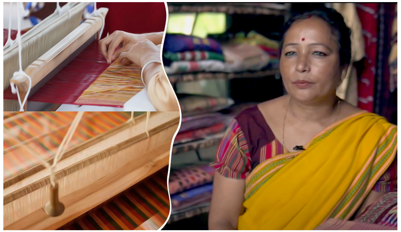 Woman entrepreneur from Kaziranga gives plastic recycling a new face on the traditional loom