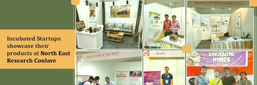 Incubated startups showcase their products at North East Research Conclave